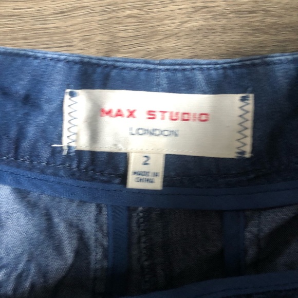 Max Studio Odette Denim Chambray Shorts 2 - Picture 4 of 6